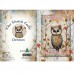 DUTCH LADY CHRISTMAS  GREETING CARD Christmas Owl